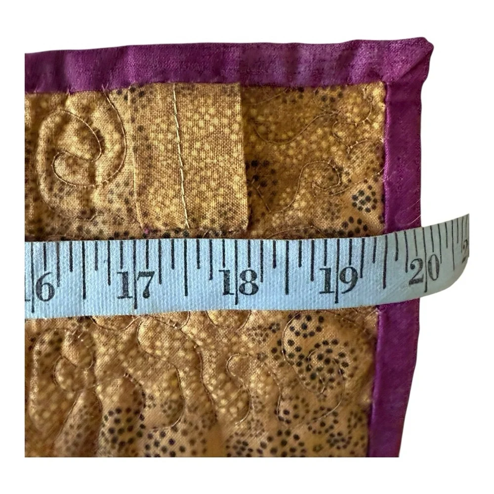 Quilted Floral Wall‎ Tapestry with 3D Flowers